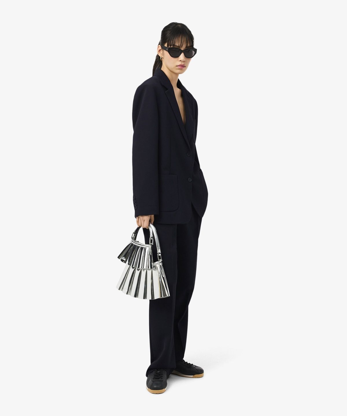 라코스테(LACOSTE) 여성 플루이드 피케 투턱 팬츠 HF6850-56G HDE
