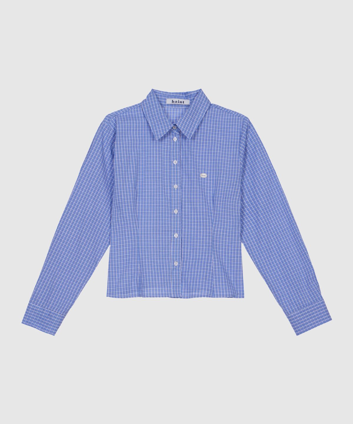 헤인트(HAINT) SLIM FIT CHECK SHIRT 2COL_BLUE
