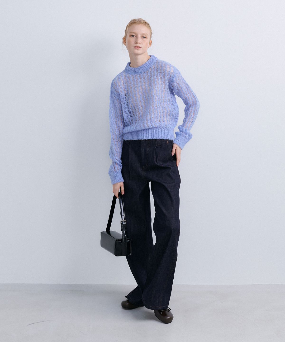 에핑글러(EPINGLER) SUMMER WOOL COLOR KNIT - BLUE