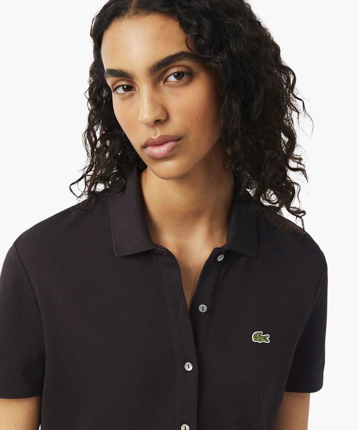 라코스테(LACOSTE) 여성 미니 피케 반팔 폴로 드레스 EF8839-56G 3LA