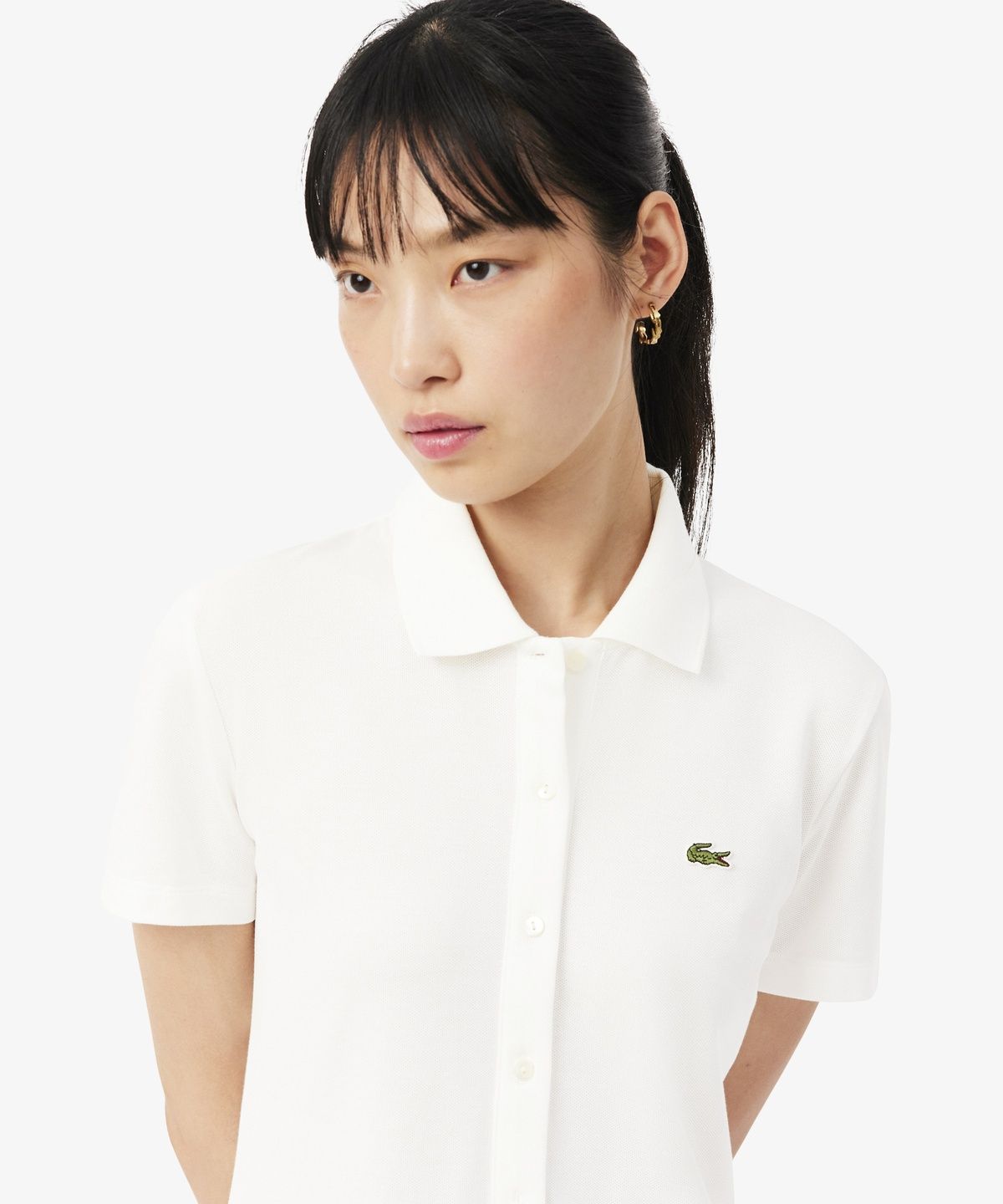 라코스테(LACOSTE) 여성 미니 피케 반팔 폴로 드레스 EF8839-56G 70V