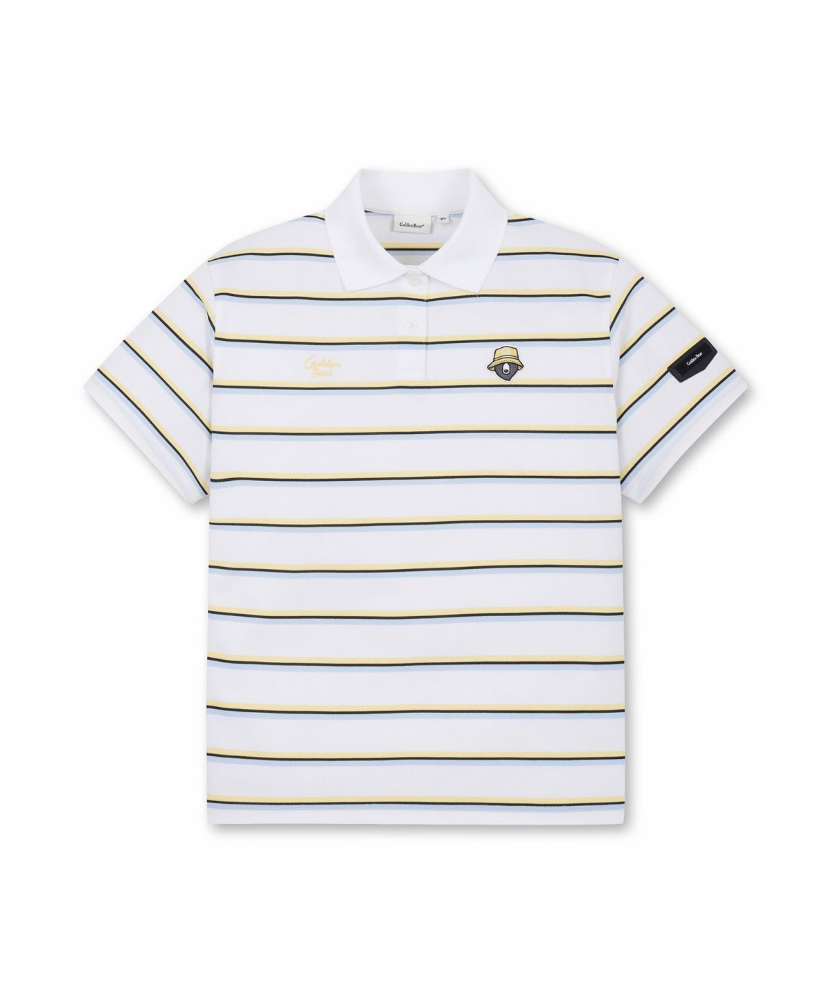 골든베어(GOLDEN BEAR) (W) Striped Pique T-shirt G5TAM26421IVX