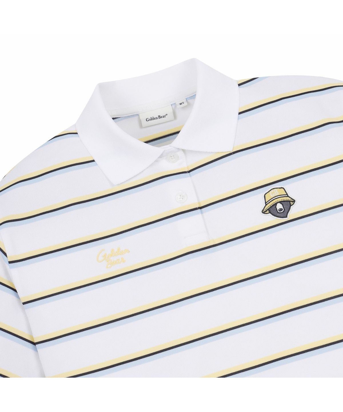 골든베어(GOLDEN BEAR) (W) Striped Pique T-shirt G5TAM26421IVX