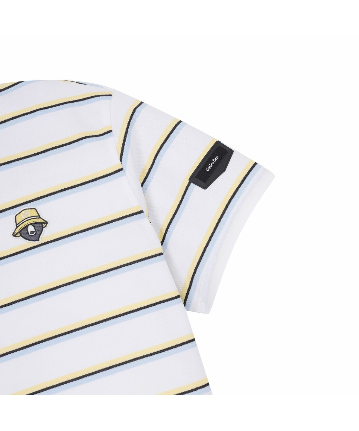 골든베어(GOLDEN BEAR) (W) Striped Pique T-shirt G5TAM26421IVX