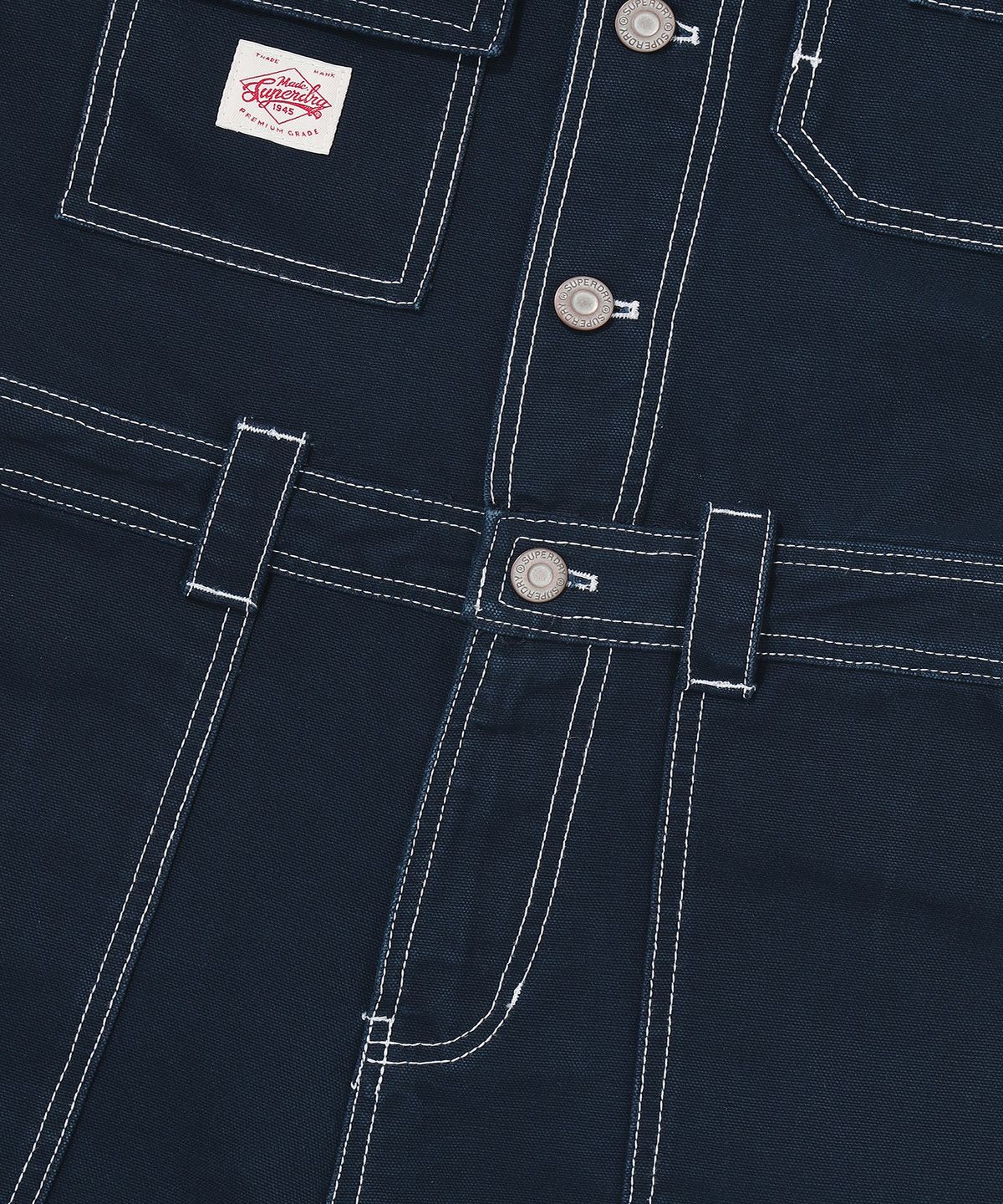 슈퍼드라이(SUPERDRY) 우먼스 웨스턴 점프수트 네이비 SDFLOAP01NVY