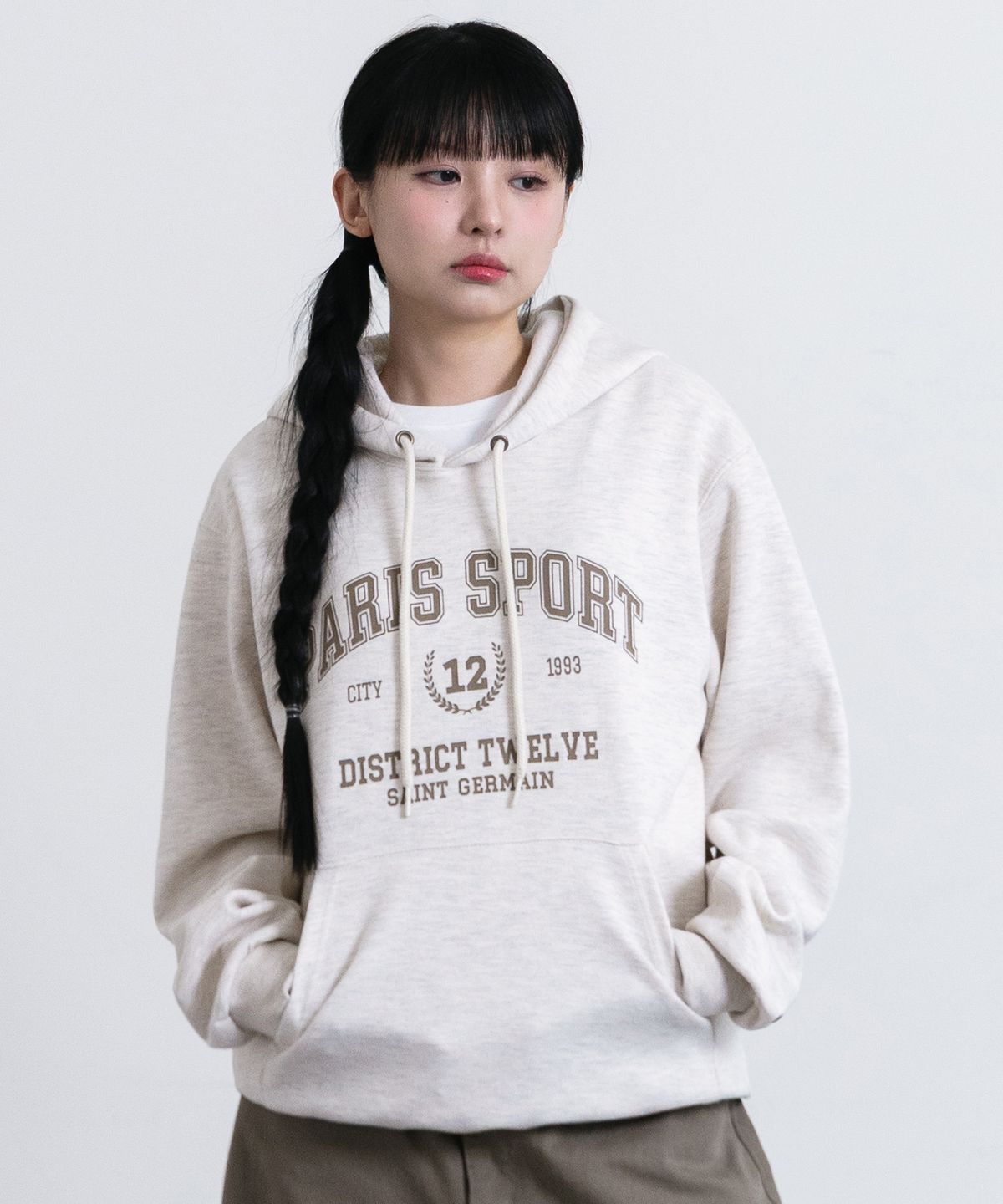 앨빈클로(ALVINCLO) PARIS SPORT 후드티셔츠 AVH778 (3COLOR)