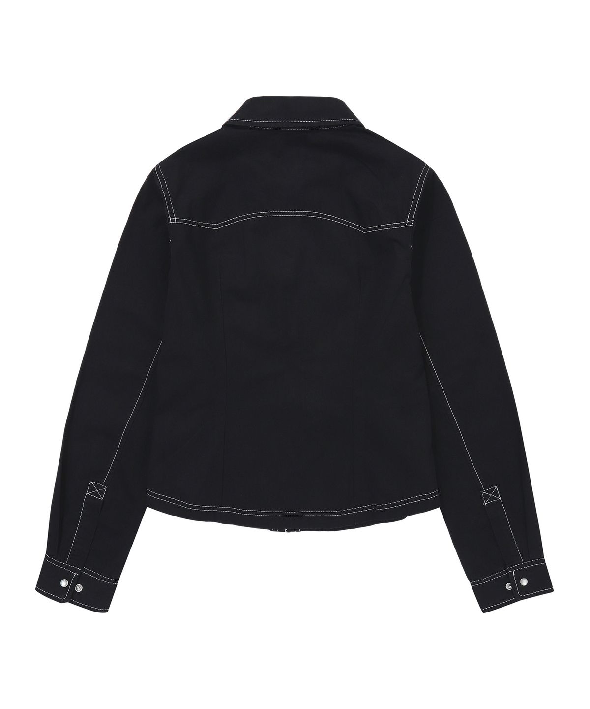 슈퍼드라이(SUPERDRY) 우먼스 컬러 스티치 웨스턴 셔츠 블랙 SDFIRAP40BLK