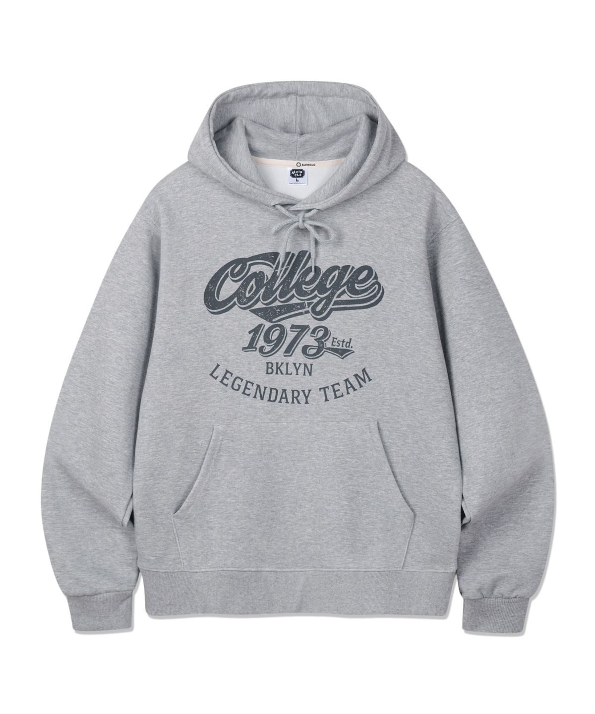앨빈클로(ALVINCLO) College 후드티셔츠 AVH760 (3COLOR)