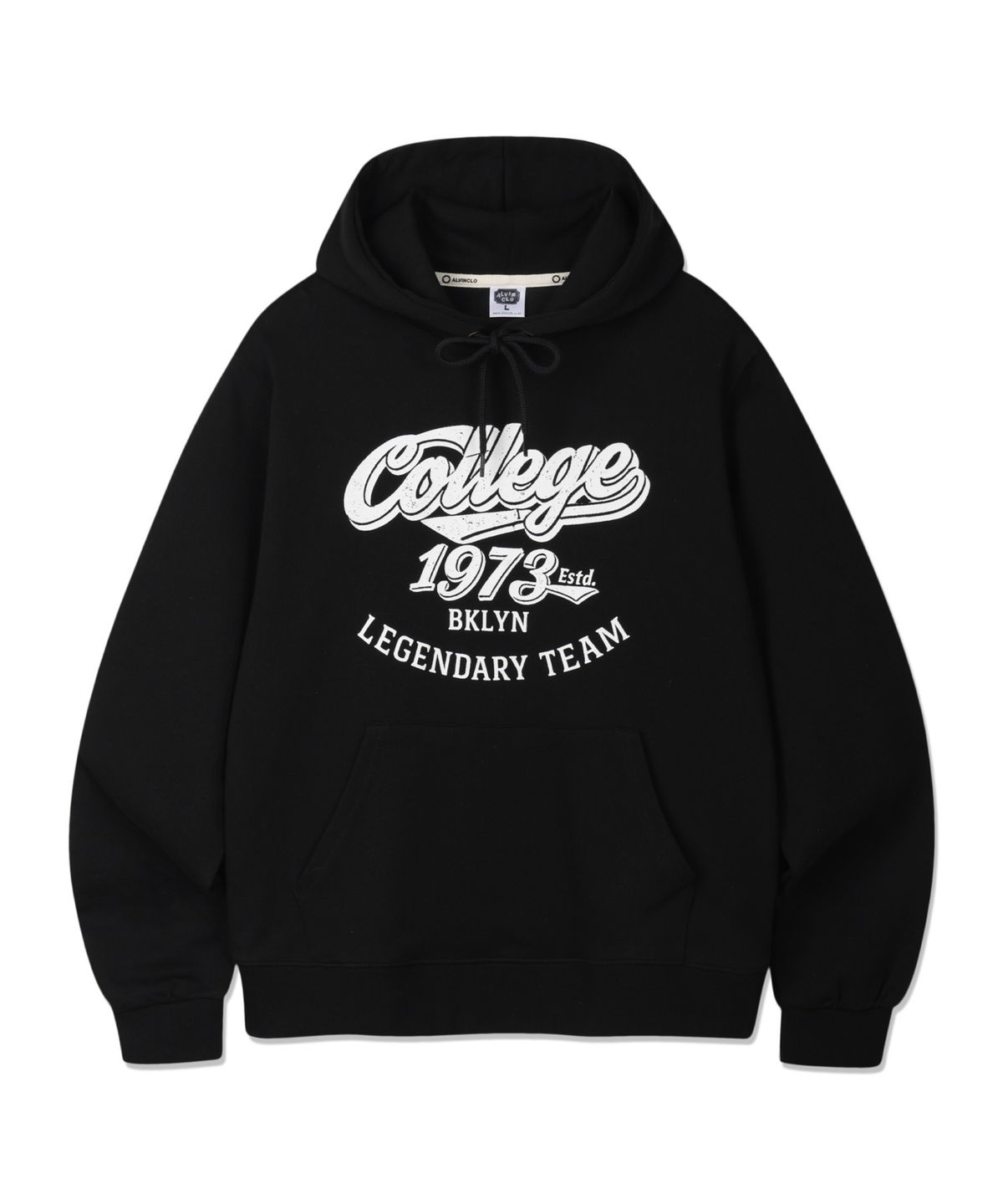 앨빈클로(ALVINCLO) College 후드티셔츠 AVH760 (3COLOR)
