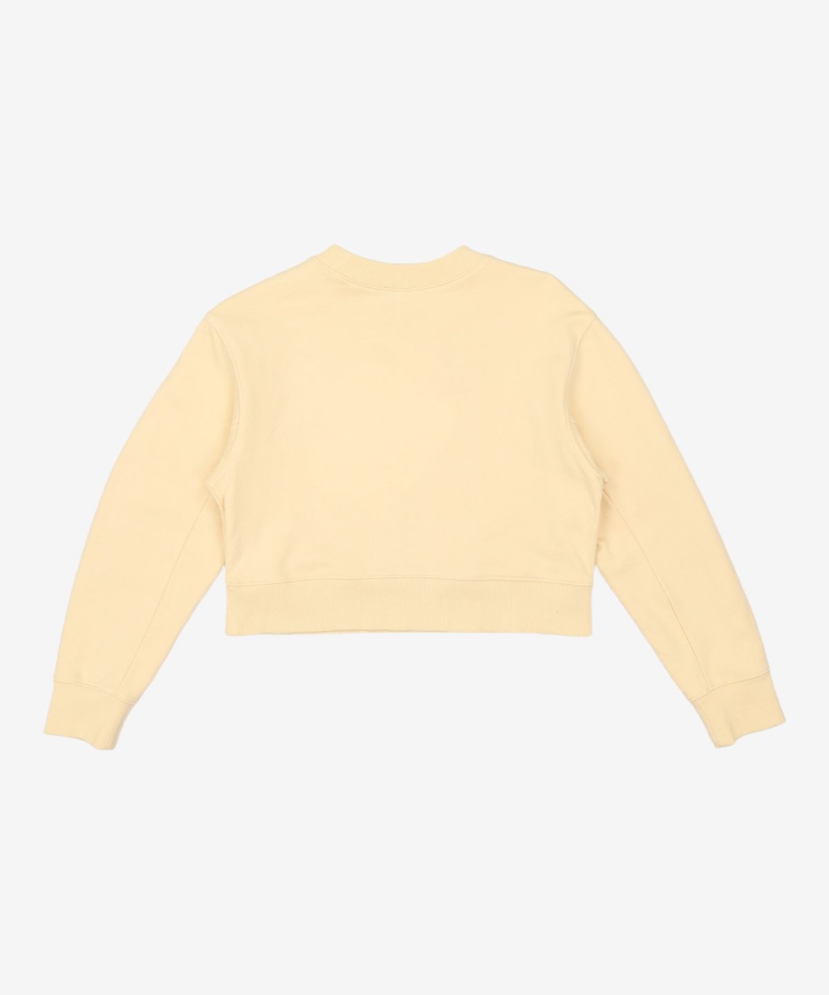 마리떼 프랑소와 저버(MARITHÉ + FRANҪOIS GIRBAUD) W CIRCLE LOGO CROP SWEATSHIRT light yellow S