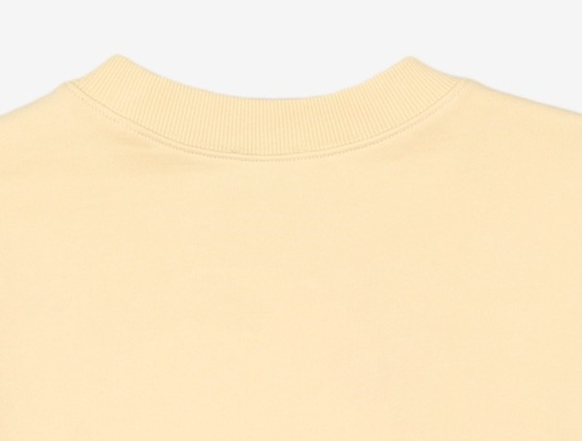 마리떼 프랑소와 저버(MARITHÉ + FRANҪOIS GIRBAUD) W CIRCLE LOGO CROP SWEATSHIRT light yellow S