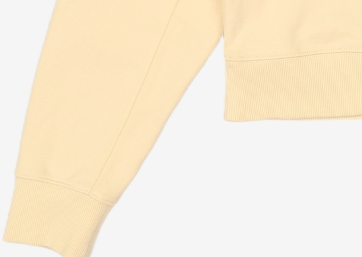 마리떼 프랑소와 저버(MARITHÉ + FRANҪOIS GIRBAUD) W CIRCLE LOGO CROP SWEATSHIRT light yellow S