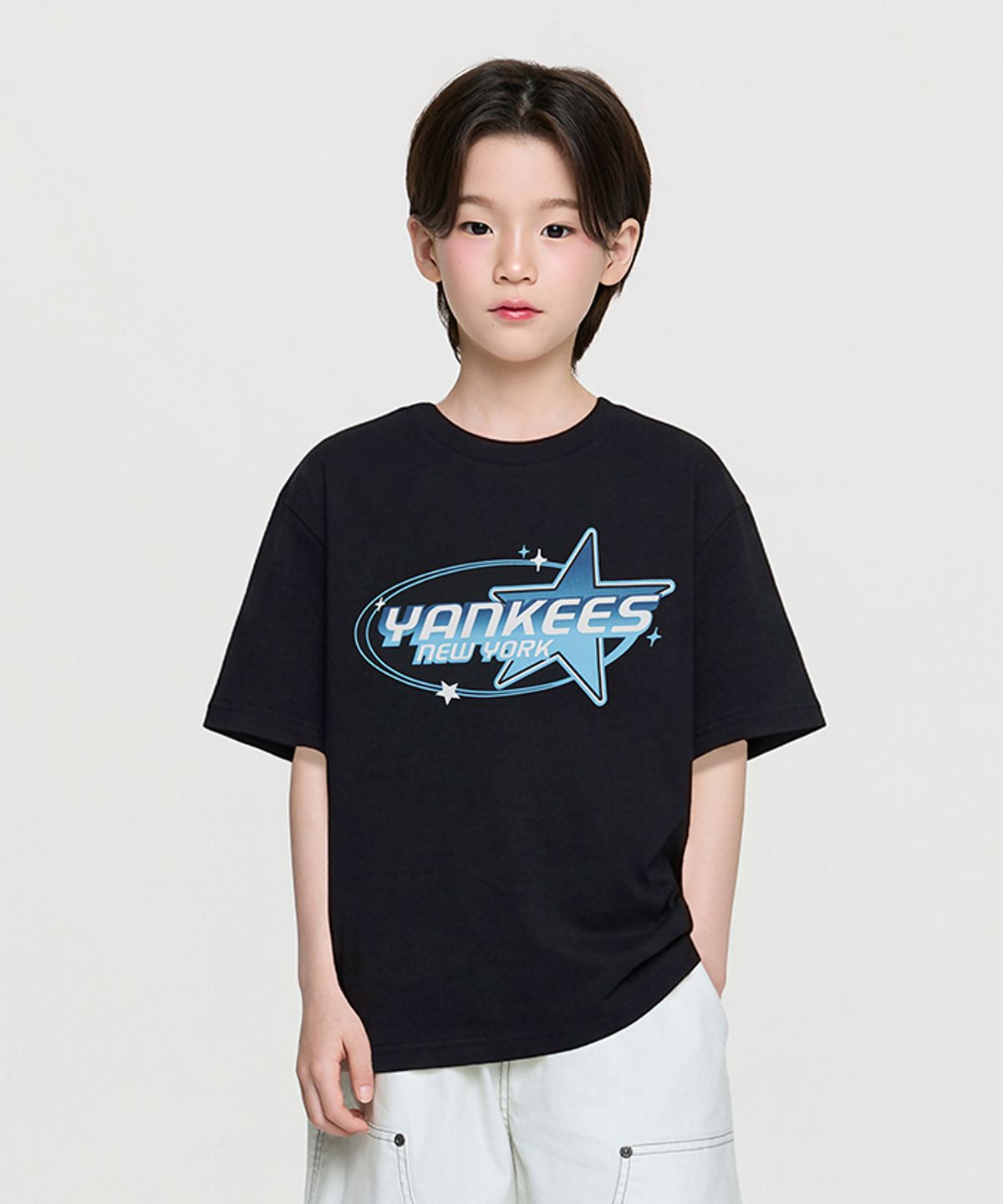 엠엘비 키즈(MLB KIDS) 스트릿 아트웍 티셔츠 NY (Black)