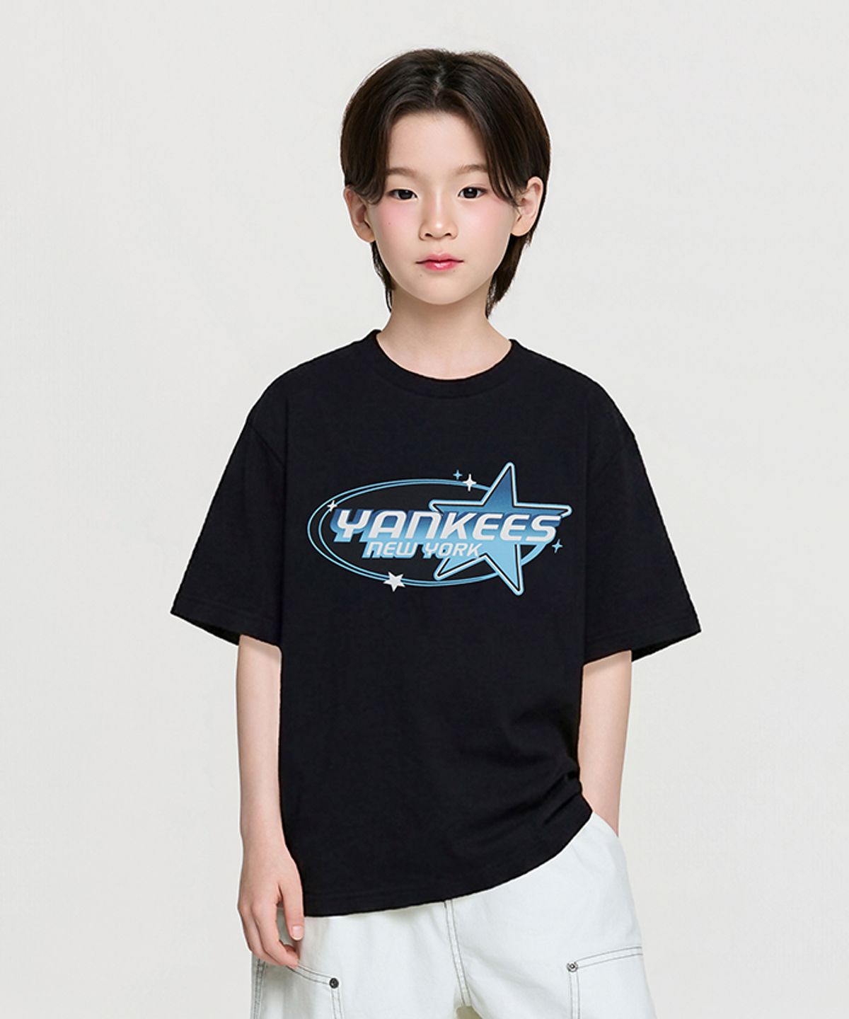 엠엘비 키즈(MLB KIDS) 스트릿 아트웍 티셔츠 NY (Black)