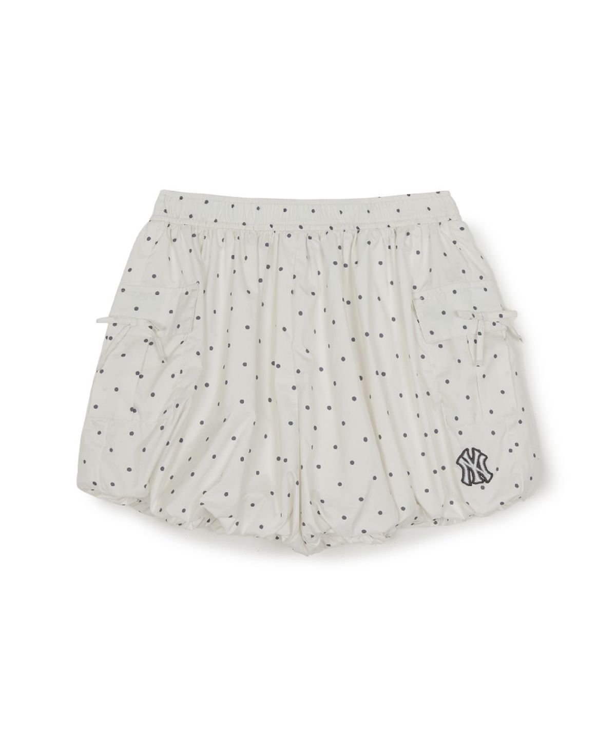 엠엘비 키즈(MLB KIDS) 스트릿 걸즈 도트 벌룬핏 반바지 NY (Ivory)