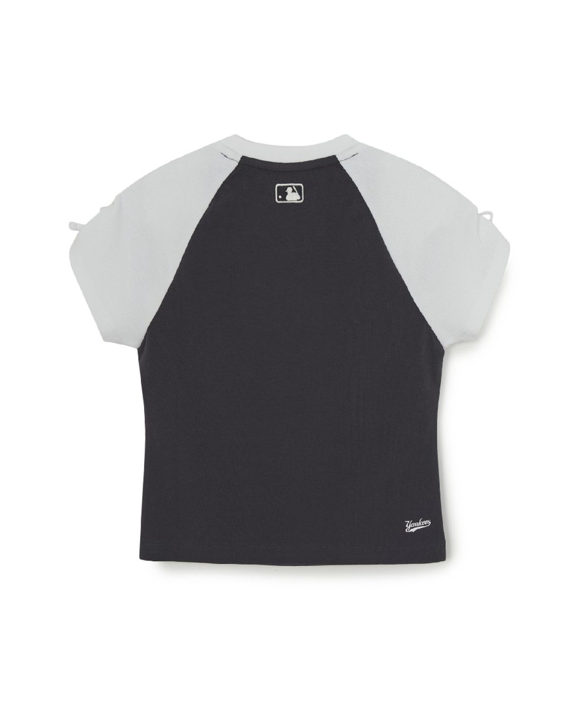 엠엘비 키즈(MLB KIDS) 스트릿 걸즈 리본 티셔츠 NY (Charcoal Grey)