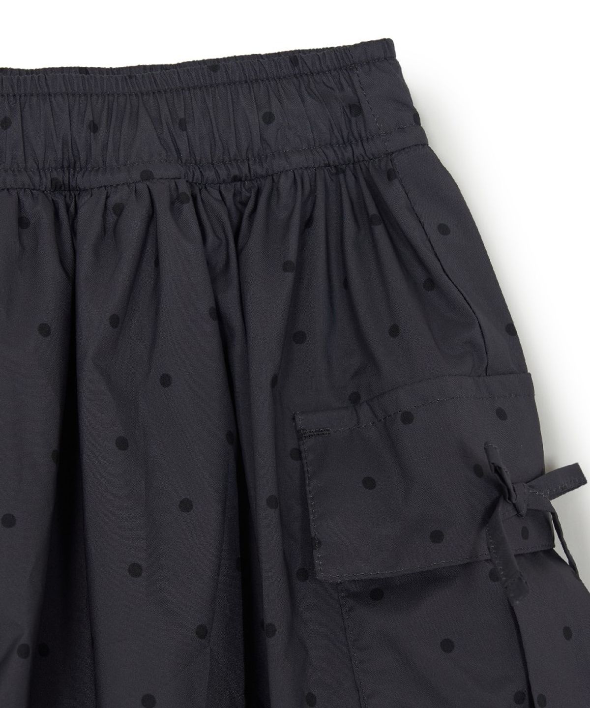 엠엘비 키즈(MLB KIDS) 스트릿 걸즈 도트 벌룬핏 반바지 NY (Charcoal Grey)