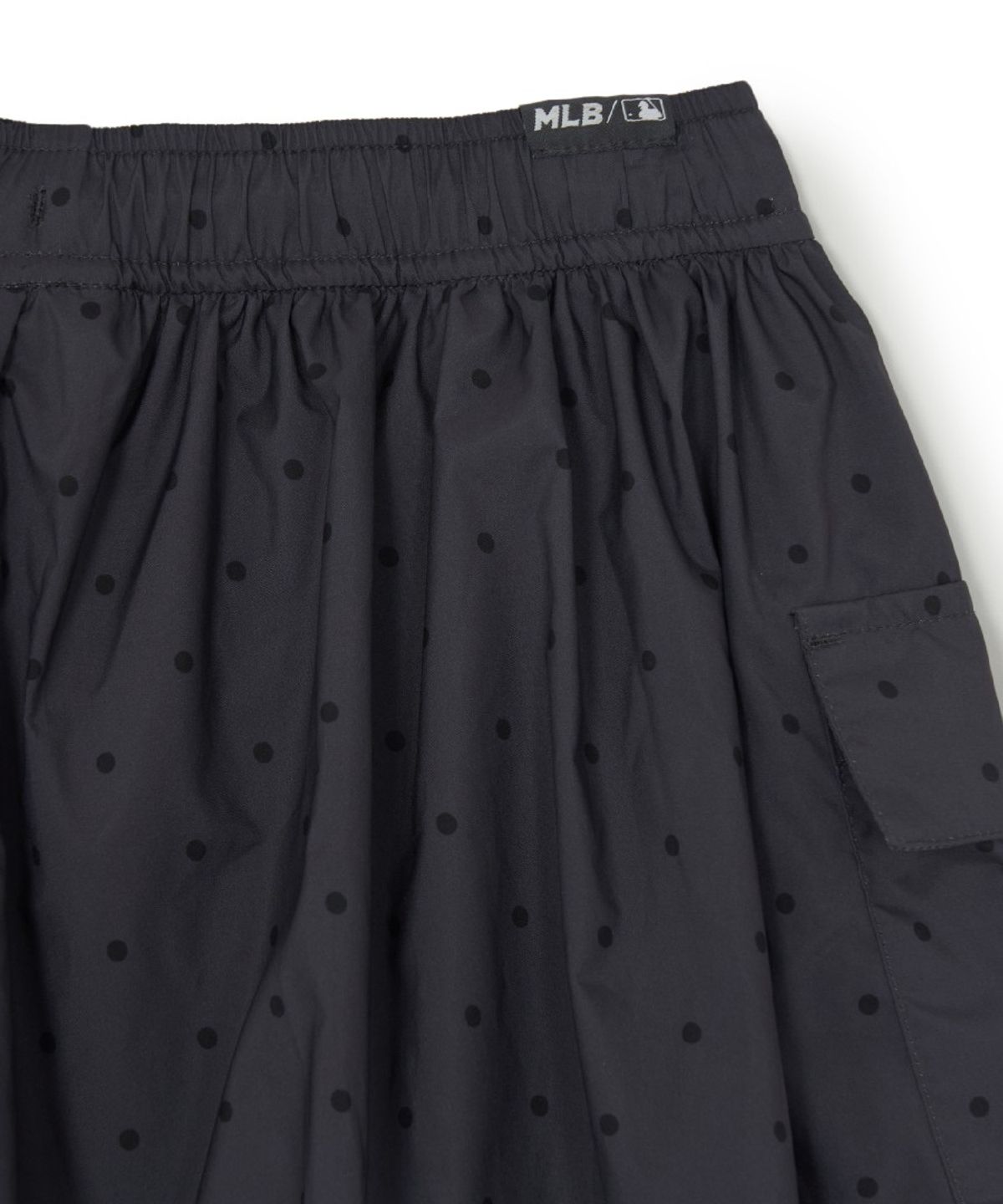 엠엘비 키즈(MLB KIDS) 스트릿 걸즈 도트 벌룬핏 반바지 NY (Charcoal Grey)