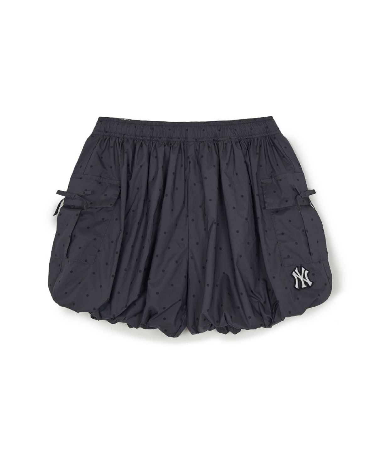 엠엘비 키즈(MLB KIDS) 스트릿 걸즈 도트 벌룬핏 반바지 NY (Charcoal Grey)