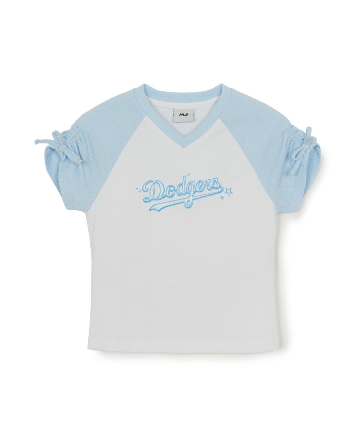 엠엘비 키즈(MLB KIDS) 스트릿 걸즈 리본 티셔츠 LA (White)