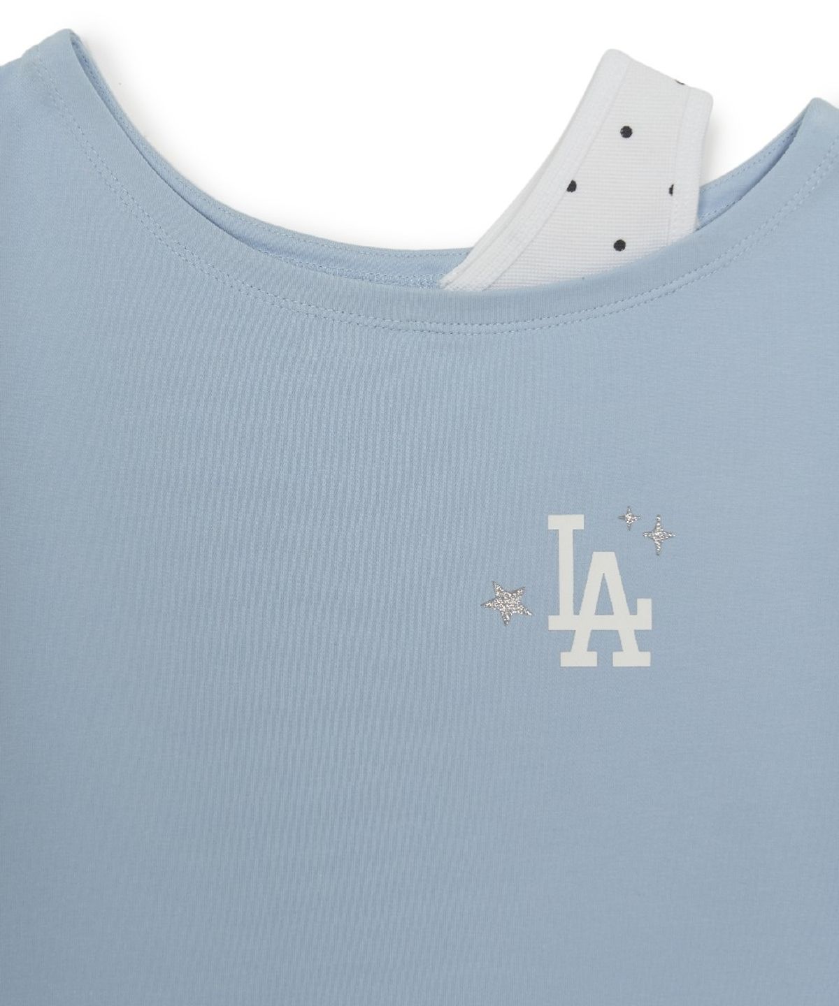 엠엘비 키즈(MLB KIDS) 스트릿 걸즈 나시 레이어드 티셔츠 LA (Sky blue)