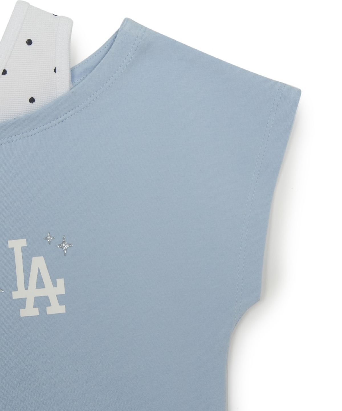 엠엘비 키즈(MLB KIDS) 스트릿 걸즈 나시 레이어드 티셔츠 LA (Sky blue)