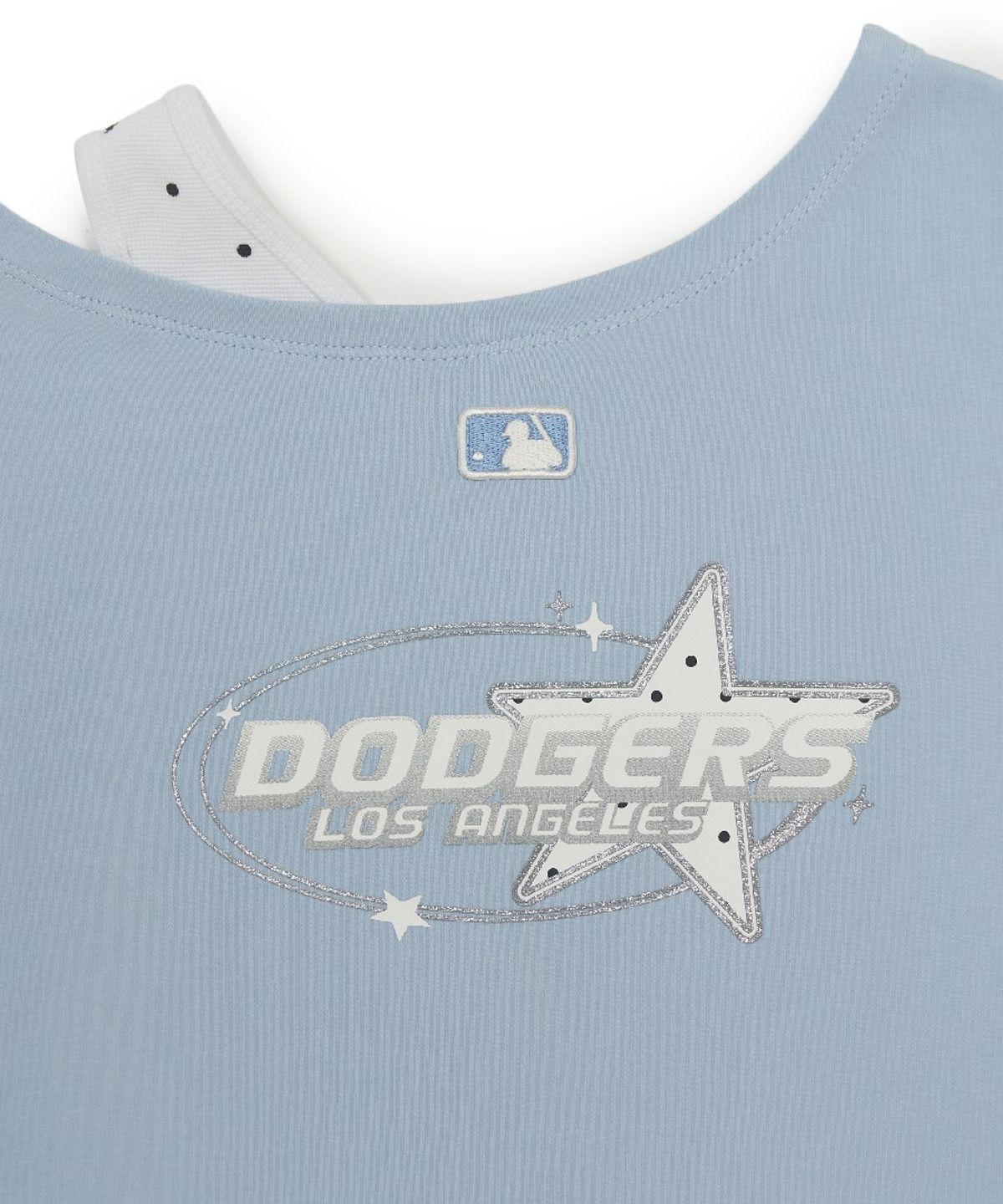 엠엘비 키즈(MLB KIDS) 스트릿 걸즈 나시 레이어드 티셔츠 LA (Sky blue)