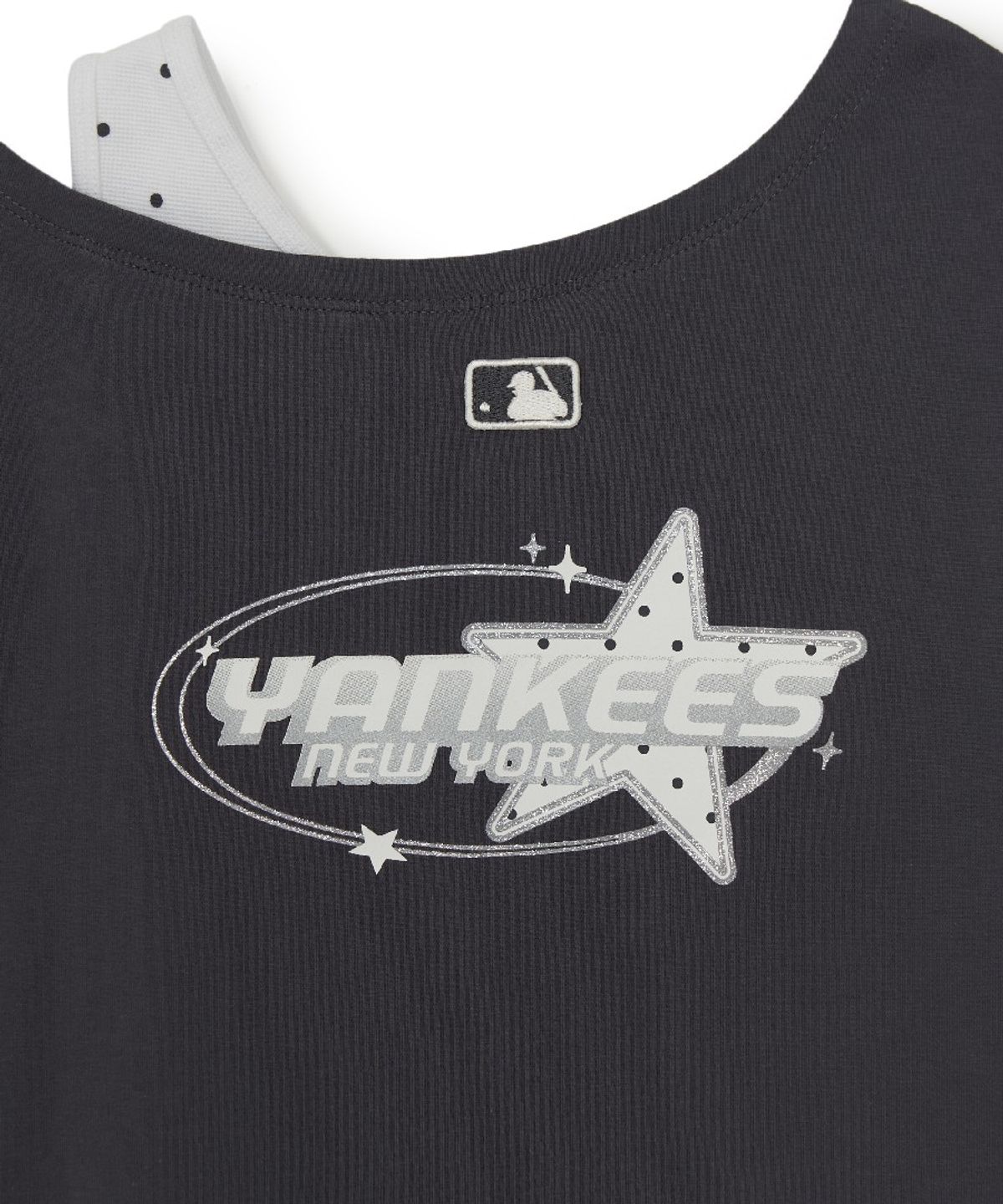 엠엘비 키즈(MLB KIDS) 스트릿 걸즈 나시 레이어드 티셔츠 NY (Charcoal Grey)