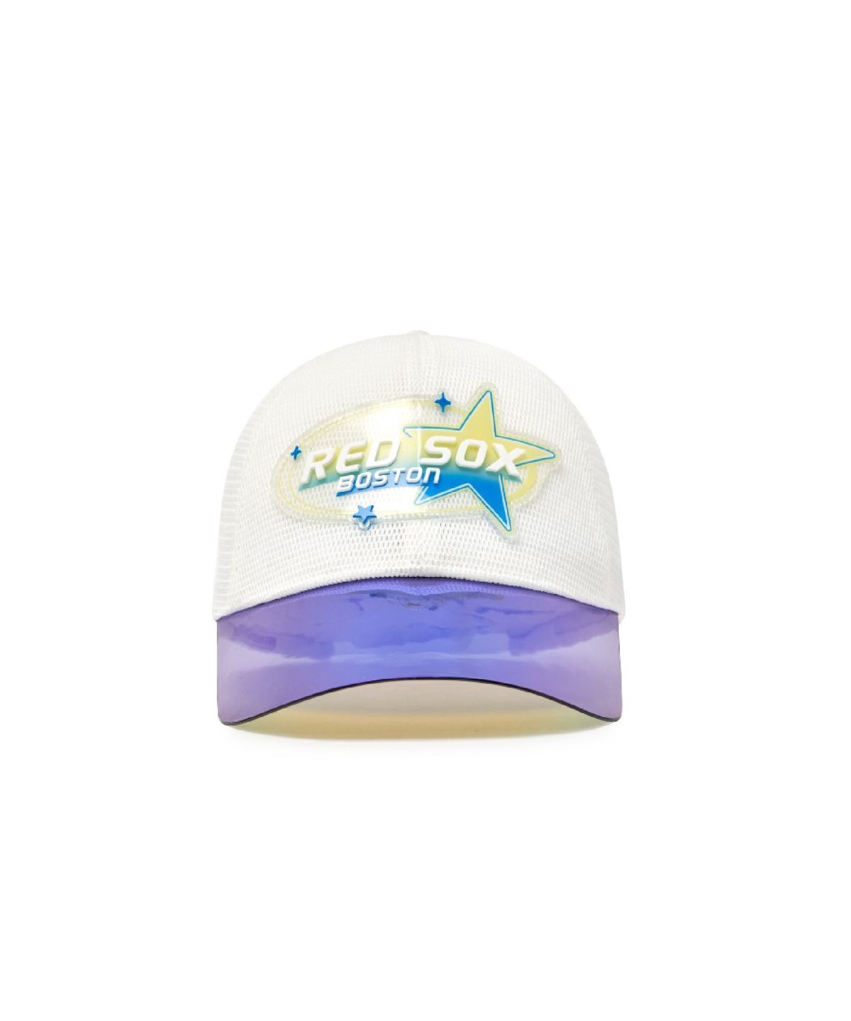 엠엘비 키즈(MLB KIDS) 미러 챙배색 올메쉬 볼캡 BOS (White)