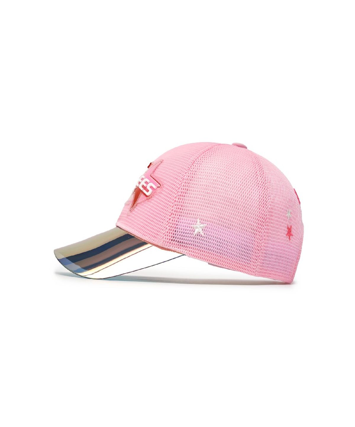엠엘비 키즈(MLB KIDS) 미러 챙배색 올메쉬 볼캡 NY (Pink)