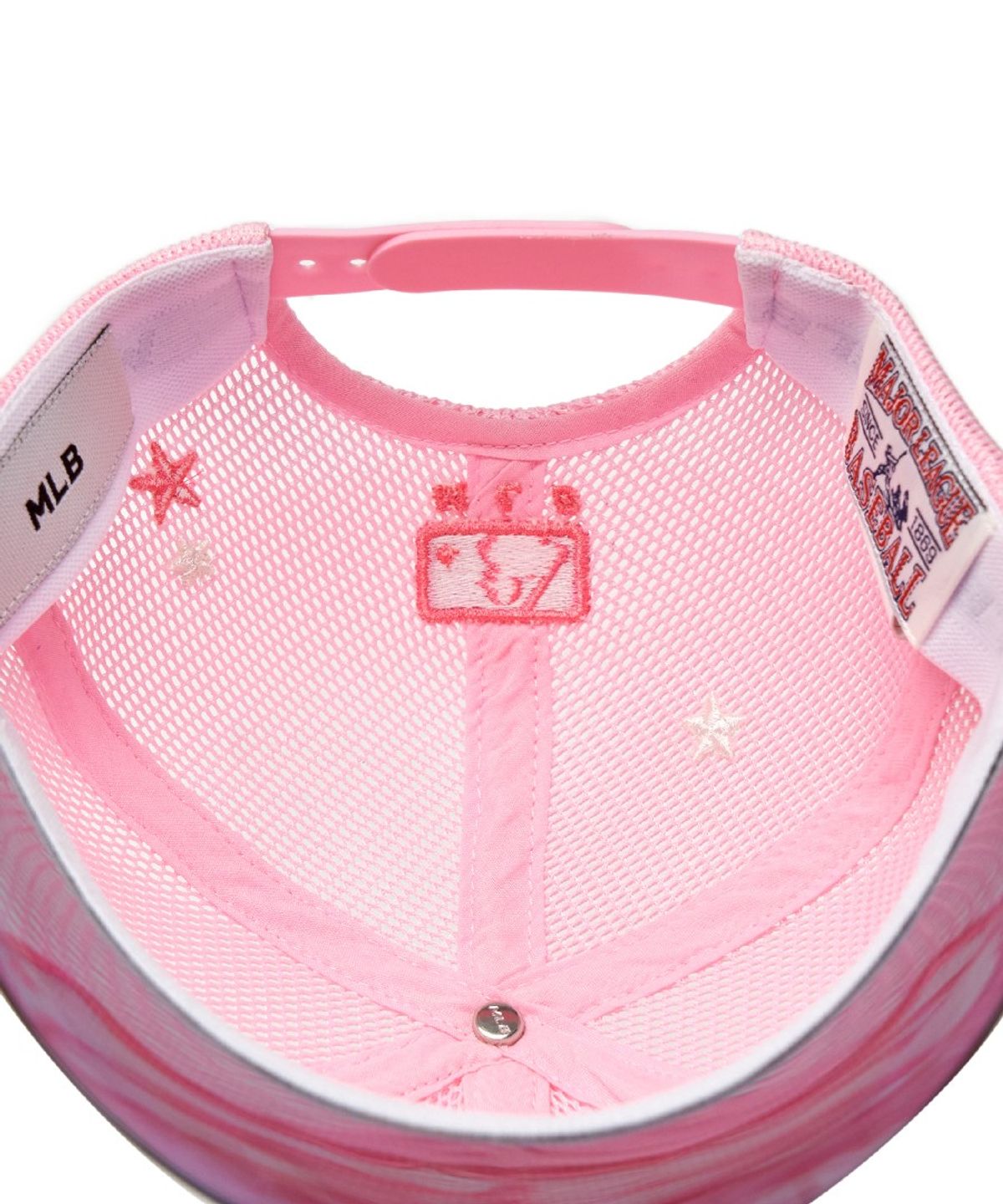엠엘비 키즈(MLB KIDS) 미러 챙배색 올메쉬 볼캡 NY (Pink)