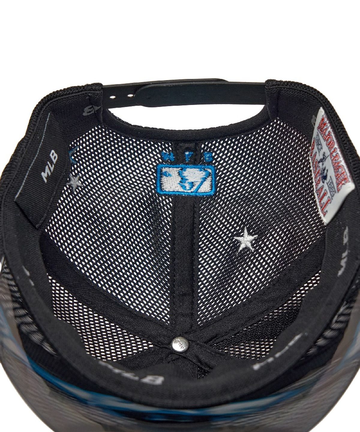 엠엘비 키즈(MLB KIDS) 미러 챙배색 올메쉬 볼캡 NY (Black)