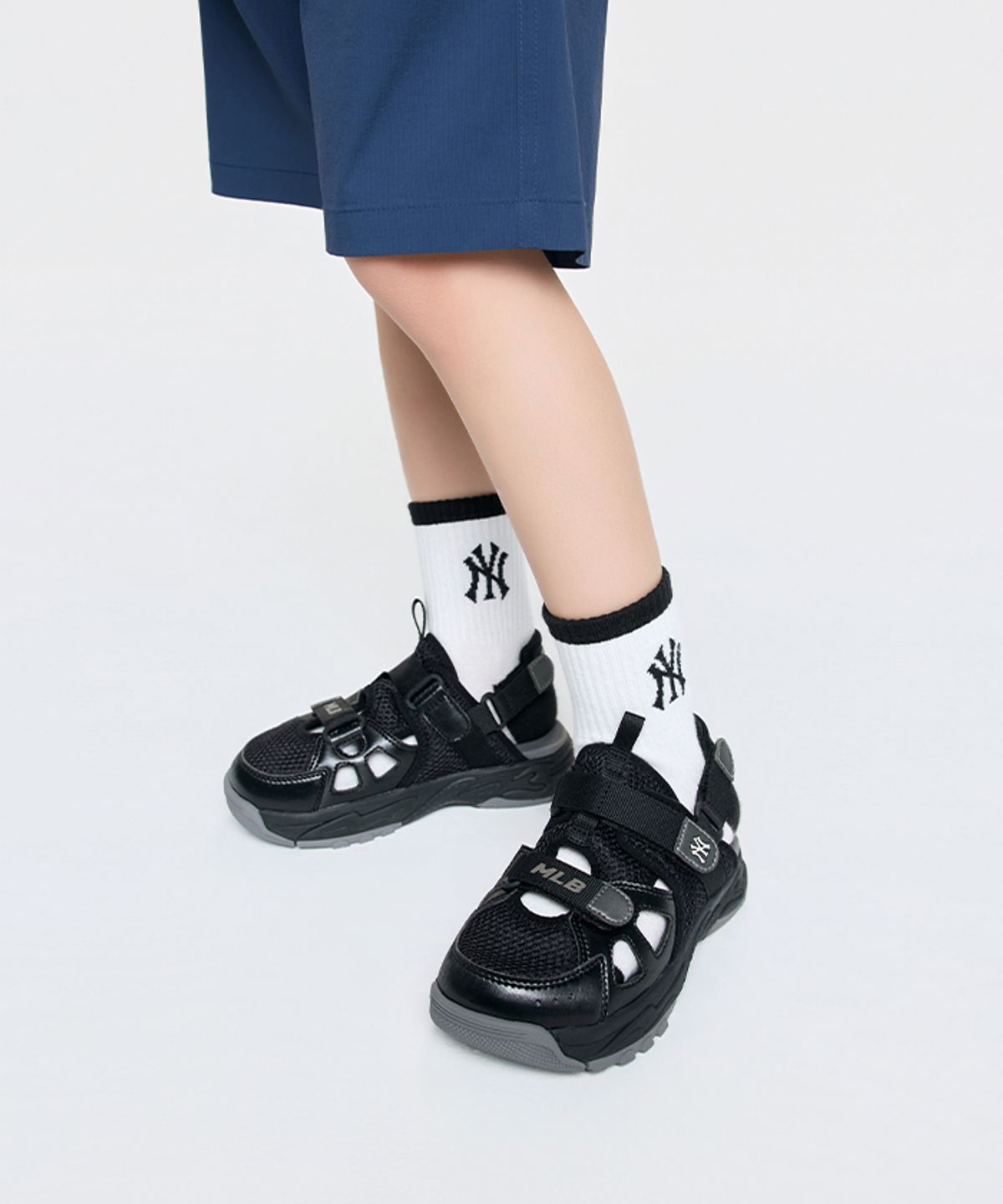 엠엘비 키즈(MLB KIDS) 청키 마스크 샌들 V3 NY (Black)