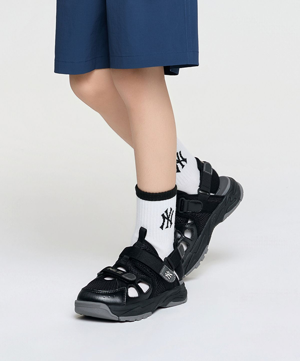 엠엘비 키즈(MLB KIDS) 청키 마스크 샌들 V3 NY (Black)