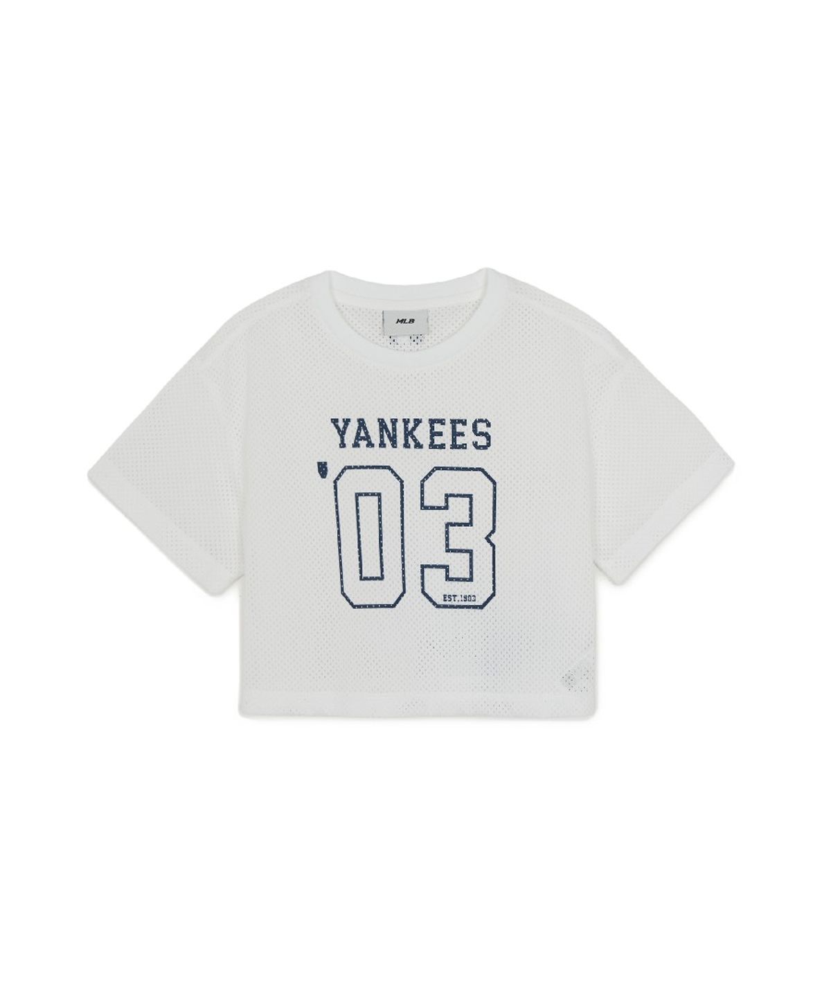 엠엘비 키즈(MLB KIDS) 스포티브 바시티 메쉬 티셔츠세트(여아) NY (Navy)