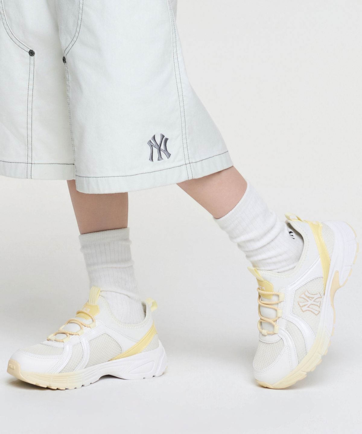 엠엘비 키즈(MLB KIDS) 트랙 러너 플렉스 NY (Ivory)
