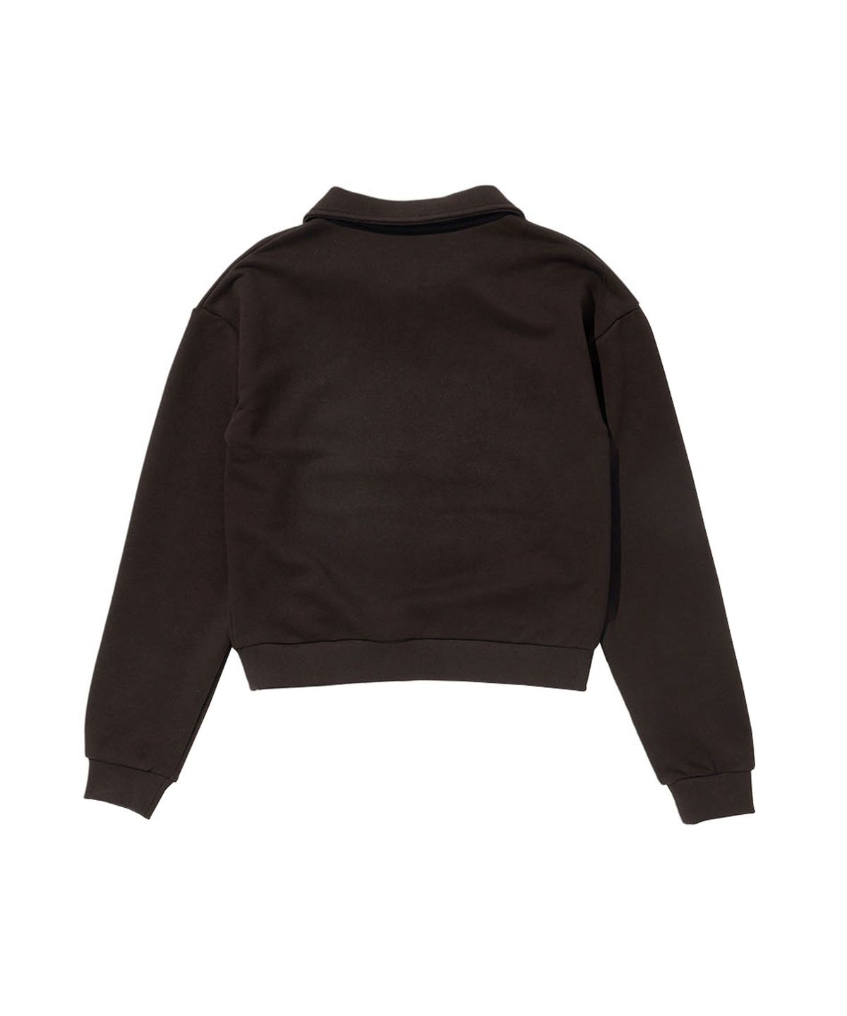 라츠유(LOTSYOU) LOTSYOU_Classic Polo Sweat Shirt Brown