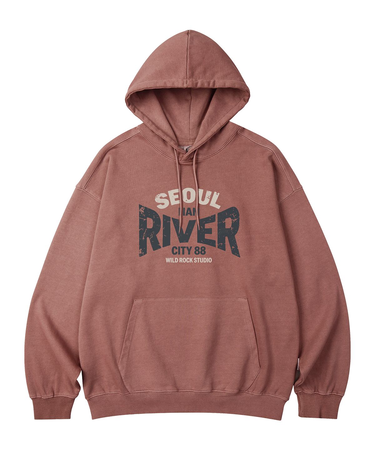 와일드락(WILDROCK) River City 피그먼트 오버핏 후드_5 COL