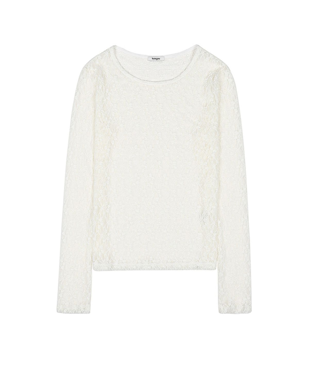 라츠유(LOTSYOU) Rosie Lace T-shirt Ivory