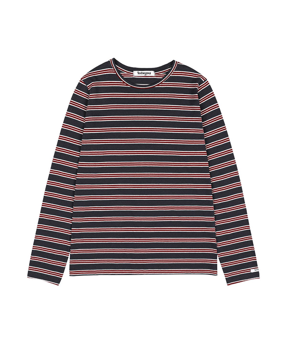 라츠유(LOTSYOU) Brenda Stripe T-shirts Gray