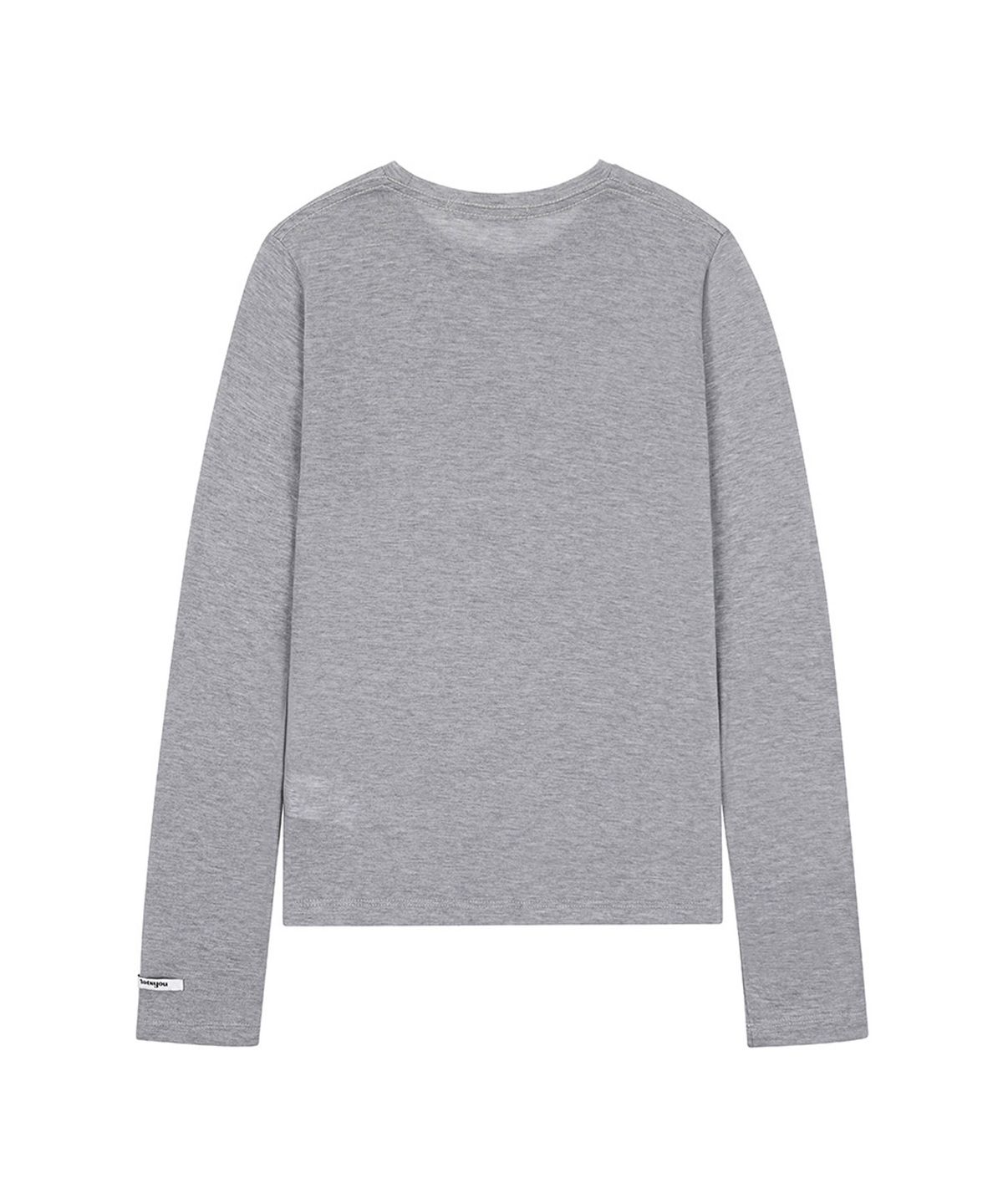 라츠유(LOTSYOU) Noa Wool Round neck T-shirt Melange Gray