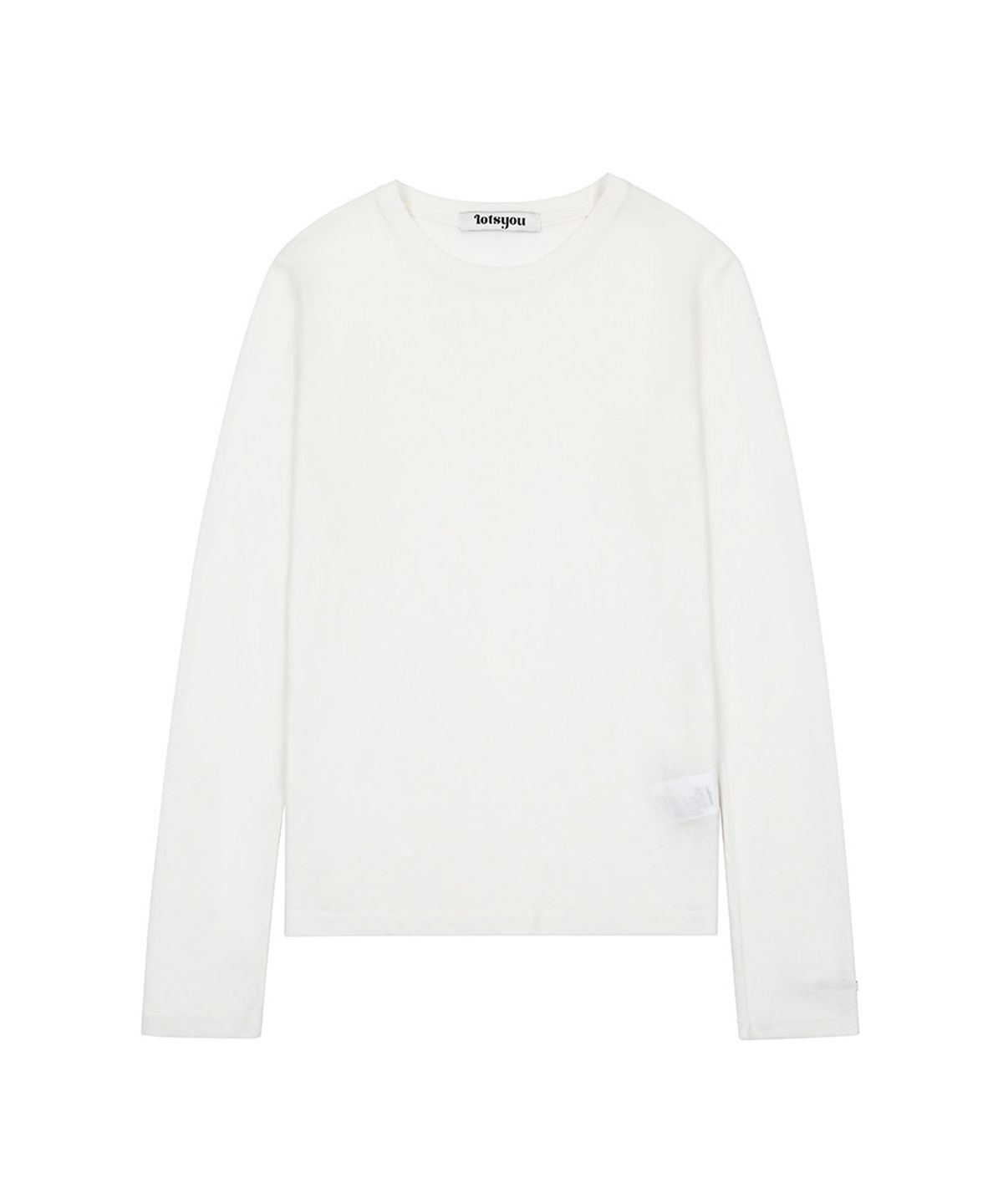 라츠유(LOTSYOU) Noa Wool Round neck T-shirt Ivory