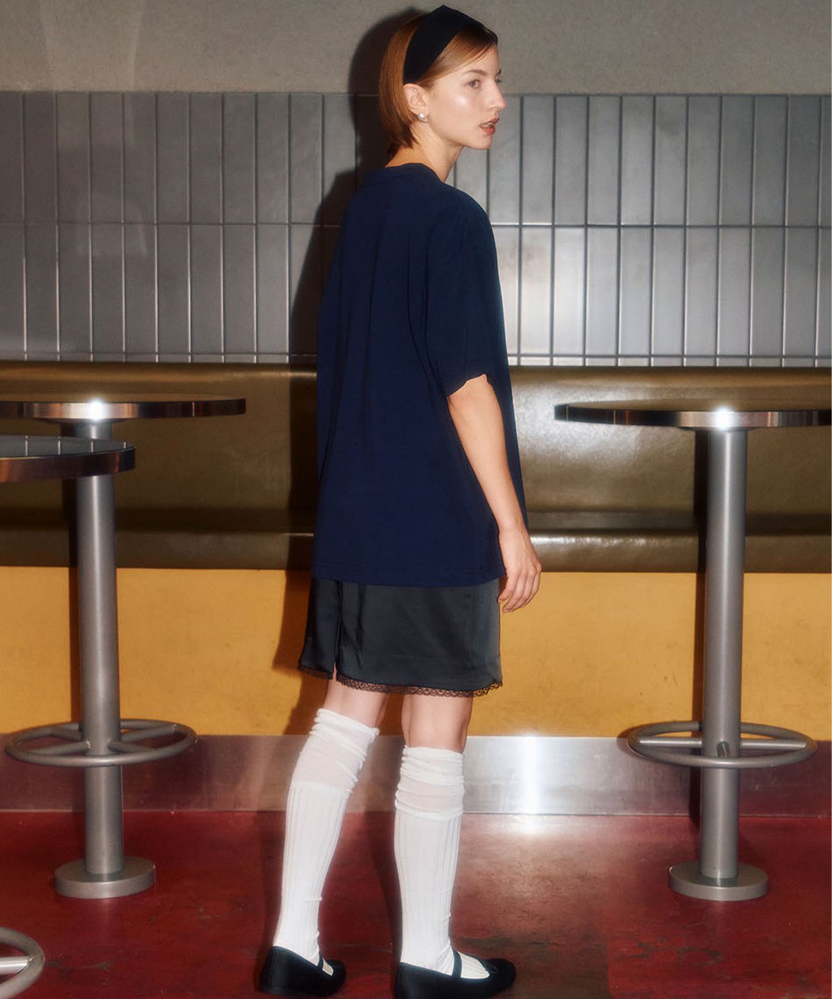 라츠유(LOTSYOU) LOTSYOU_Nostalgia T-shirt Navy