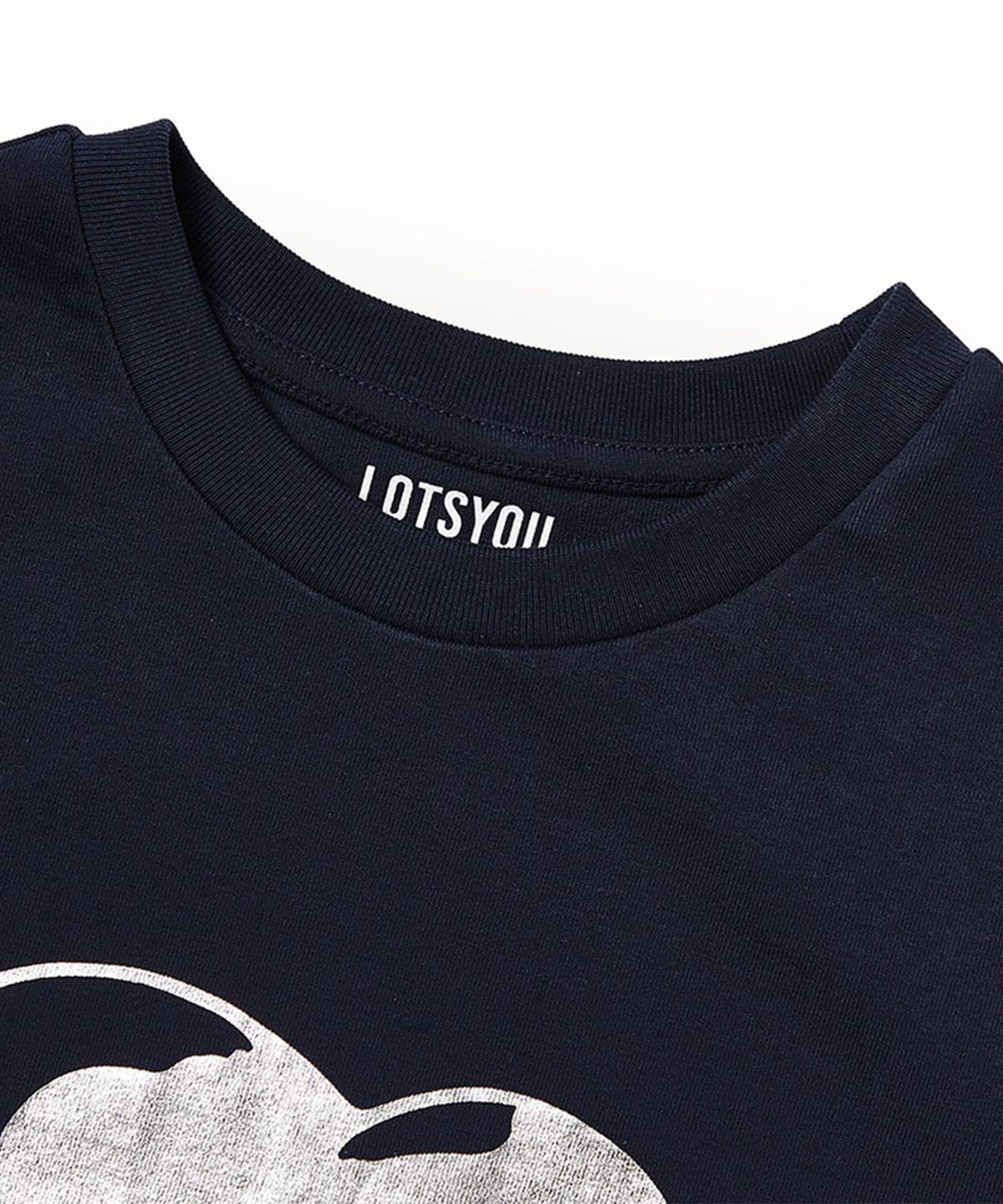 라츠유(LOTSYOU) LOTSYOU_Silver heart Tee Navy