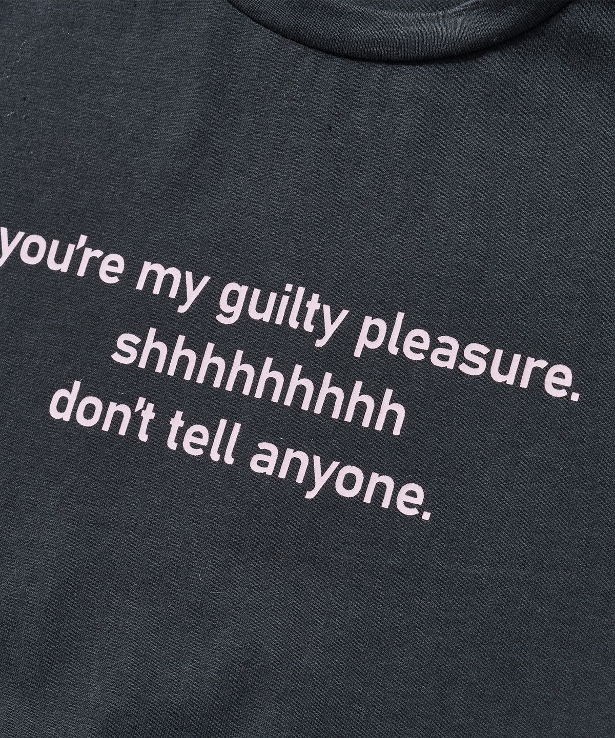라츠유(LOTSYOU) LOTSYOU_Guilty Pleasure Baby T-shirt Charcol