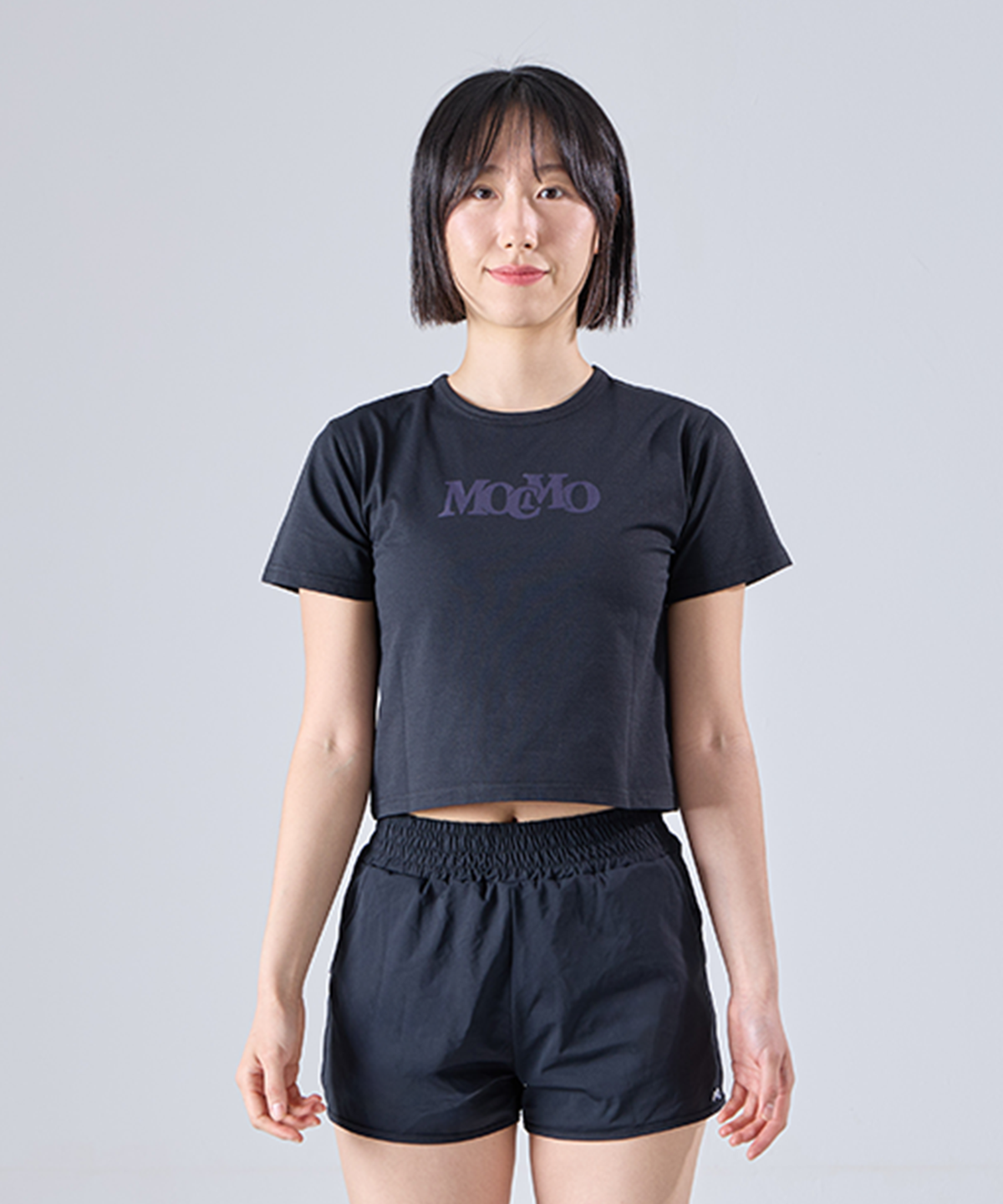 모크모(MOCMO) 파이어 홀스 크롭 반팔 티셔츠