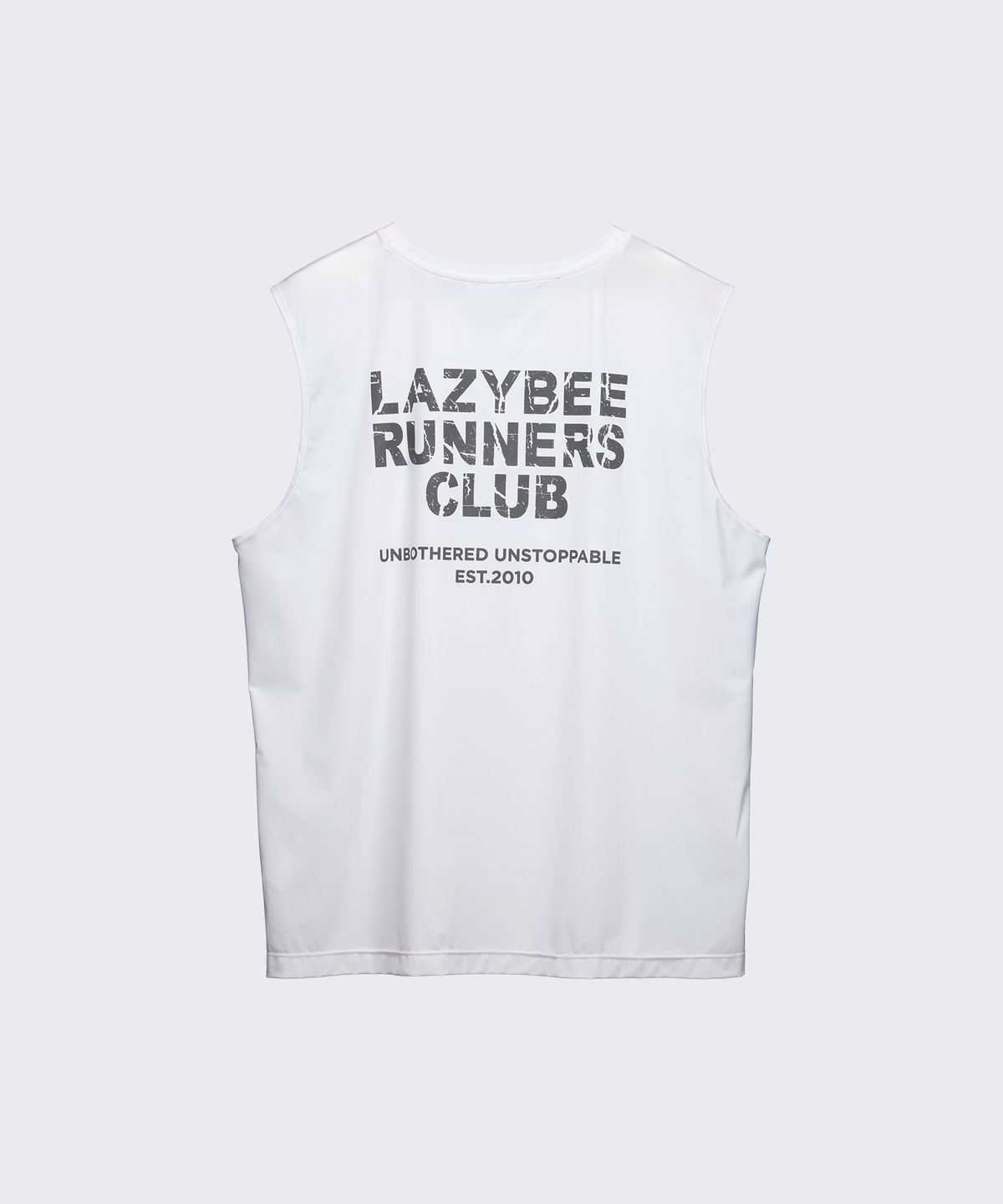 레이지비(LAZYBEE) 쿨링브리즈 러닝 나시 오버핏 슬리브리스 W 화이트