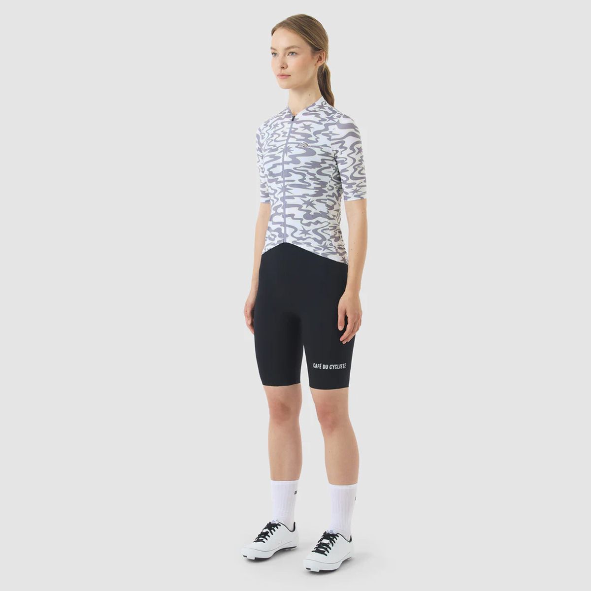 카페 드 사이클리스트(CAFE DU CYCLISTE) 카페 드 사이클리스트 로레트 클래식 반팔 져지 스타즈 스톰 여성