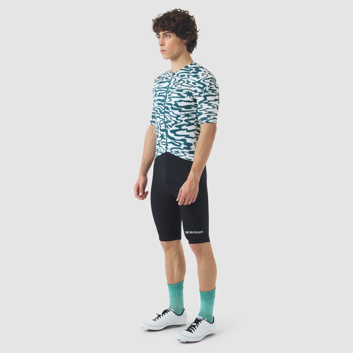 카페 드 사이클리스트(CAFE DU CYCLISTE) 로레트 클래식 반팔 져지 스타즈 다크 씨 남성