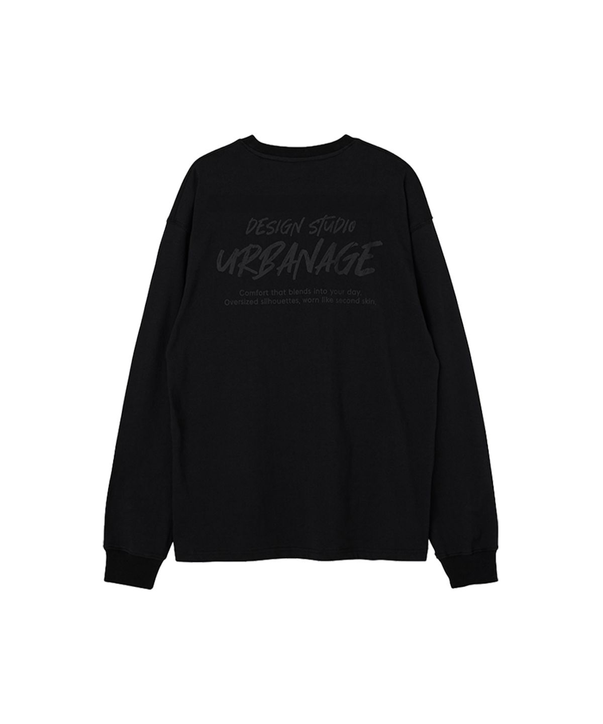 어반에이지(URBANAGE) [2PACK] DESIGN STUDIO 로고 오버핏 롱슬리브_4color